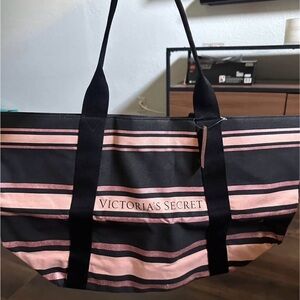 Victoria's Secret Black and Pink Tote